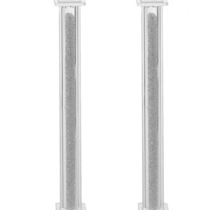 Pair of Crystal & Stone Candlesticks