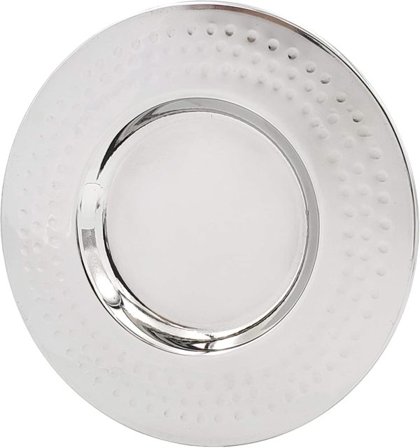 Stainless Steel Hammered Kiddush Cup - Image 3