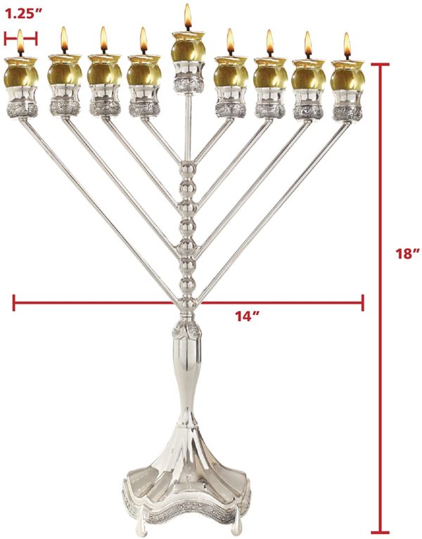 Large Temple Style Menorah - Image 2