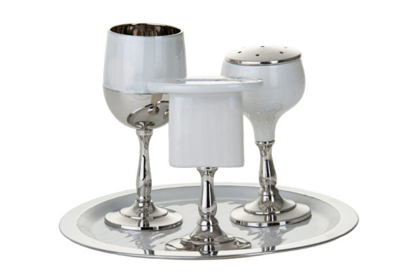 Havdallah Set Enamel White