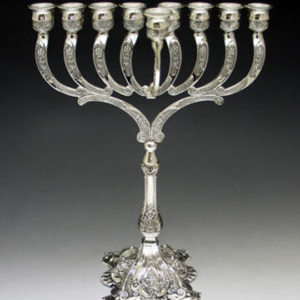 Silver Plated Menorah