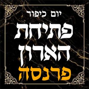 Yom Kippur Honorarium | Petichat HaAron for Parnassa